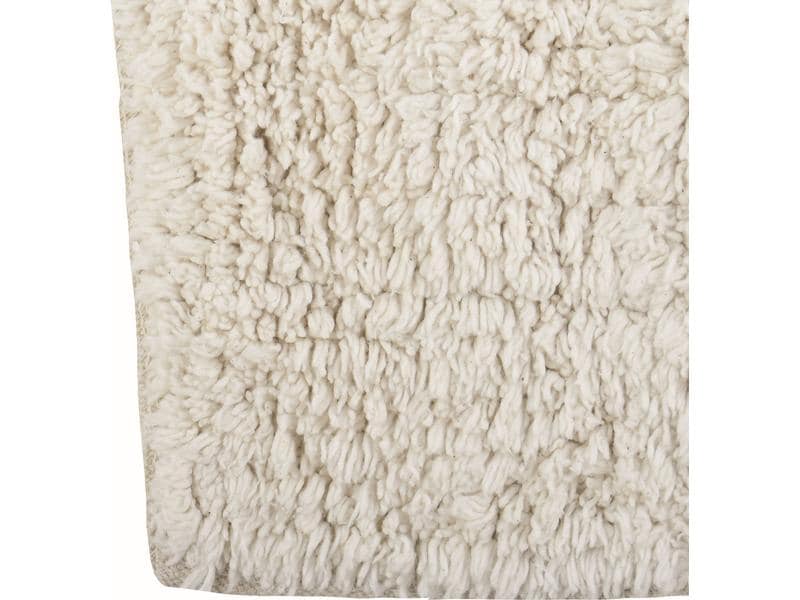 MSV Badteppich Dalija 45 x 70 cm, Alt Weiss Badematte aus hochwertiger Baumwolle