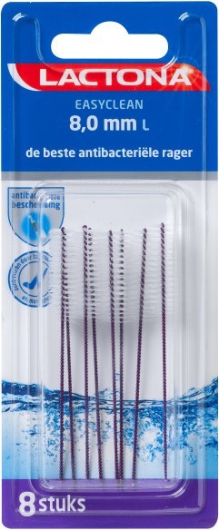 Lactona Ragers Easyclean L 8.0 mm 8 stuks