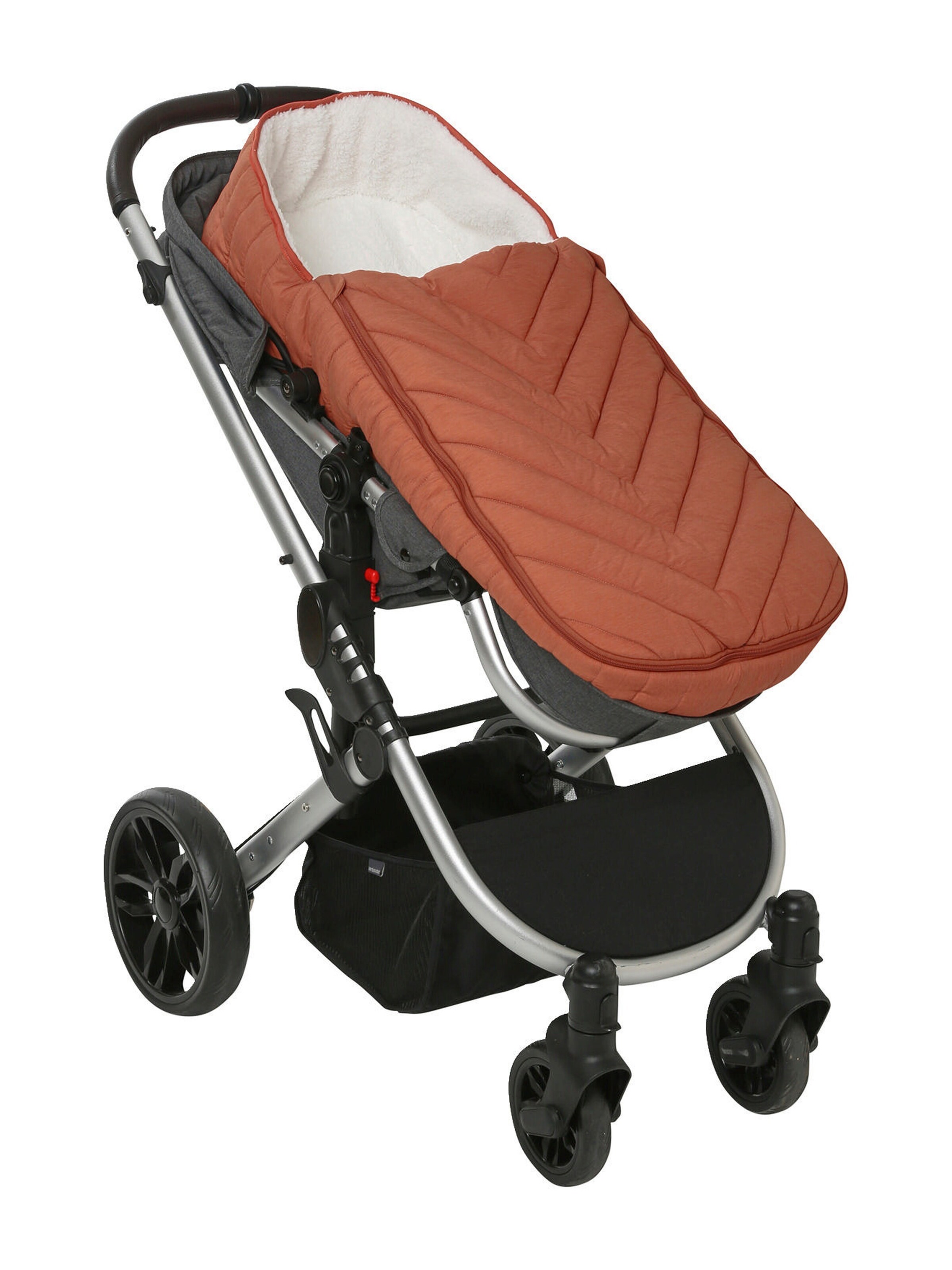 Vertbaudet Gesteppter Kinderwagen-Ausfahrsack kupfer