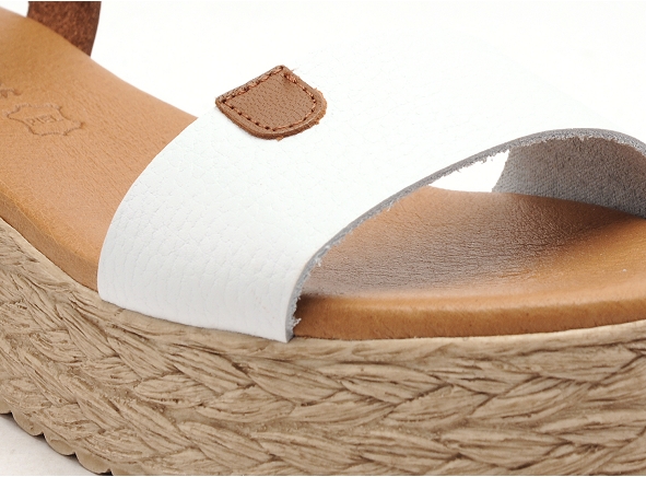 Eva frutos nu pieds plats femme 752 blanc