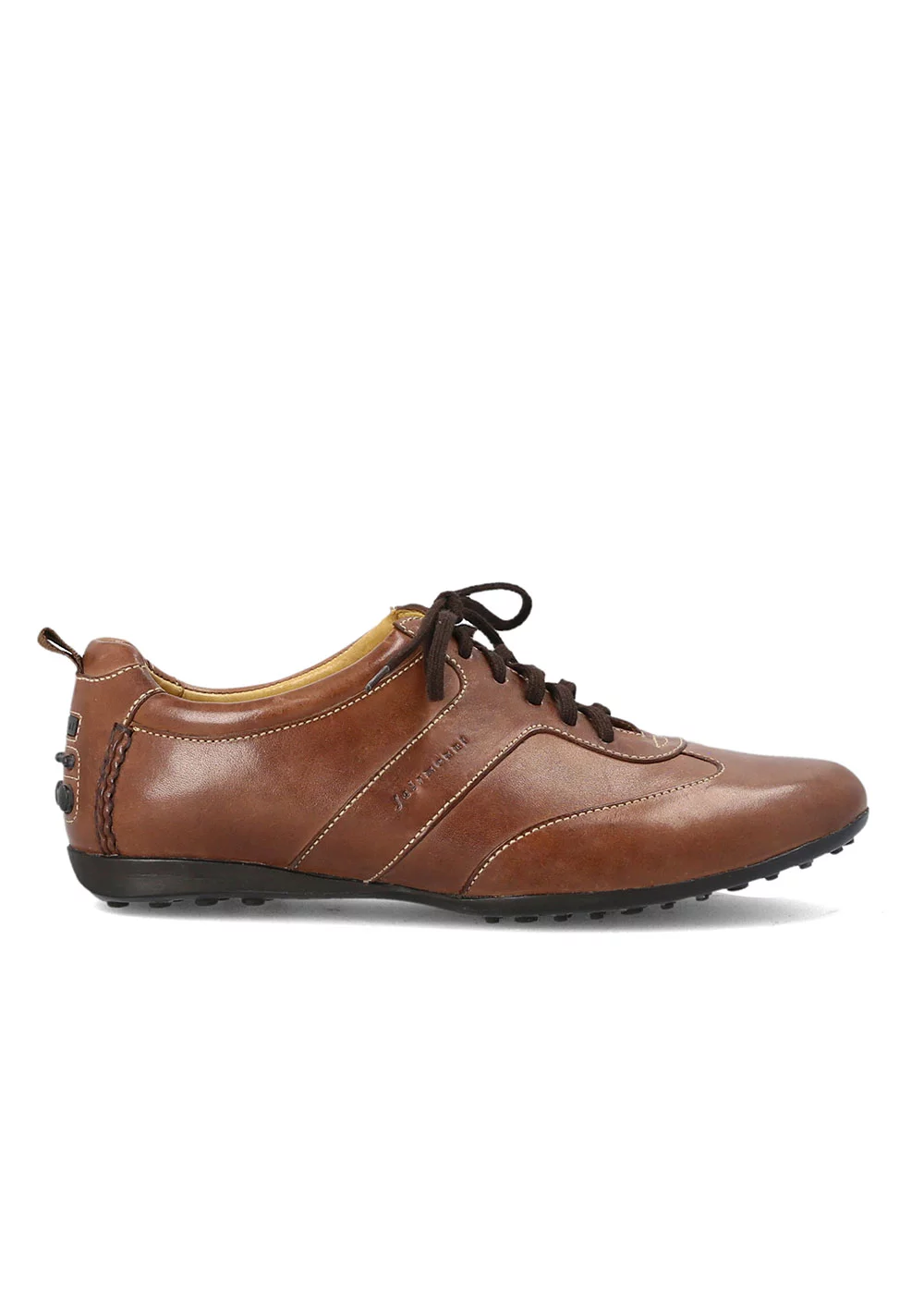 SNEAKER CUIR NOISETTE