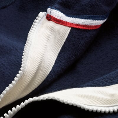 Damen-Frottee-Kapuzenjacke, Blau