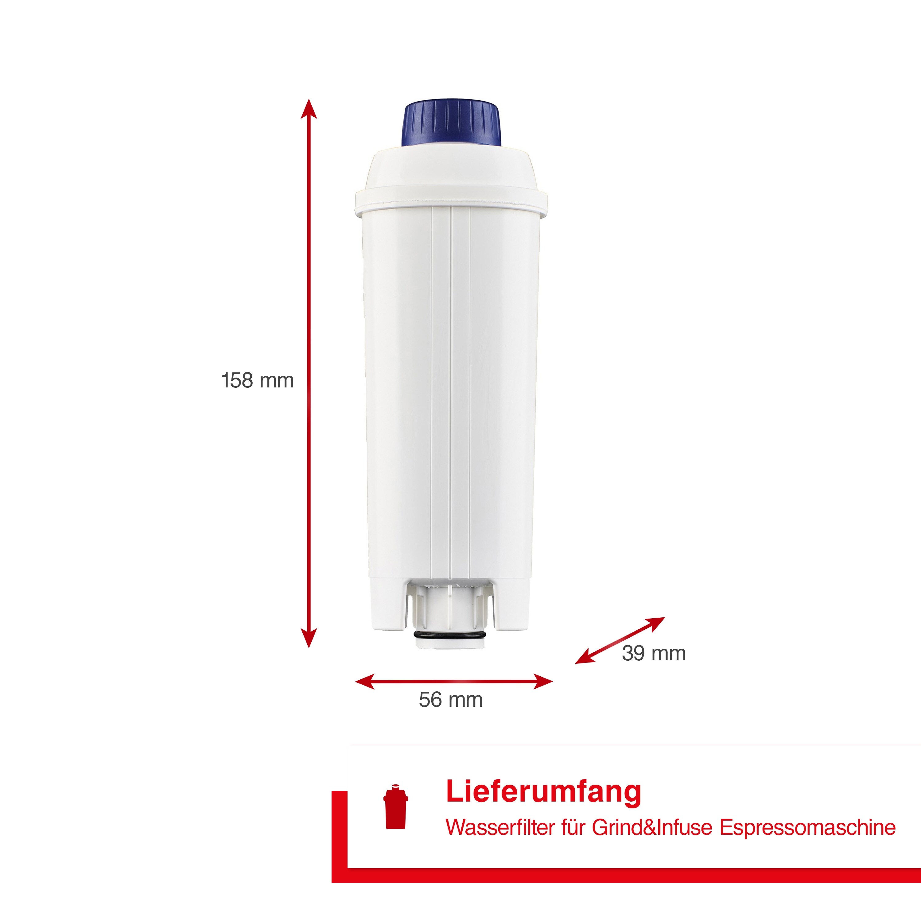 Solis Ersatz-Entkalkungspatrone für Siebträger Grind & Infuse Compact