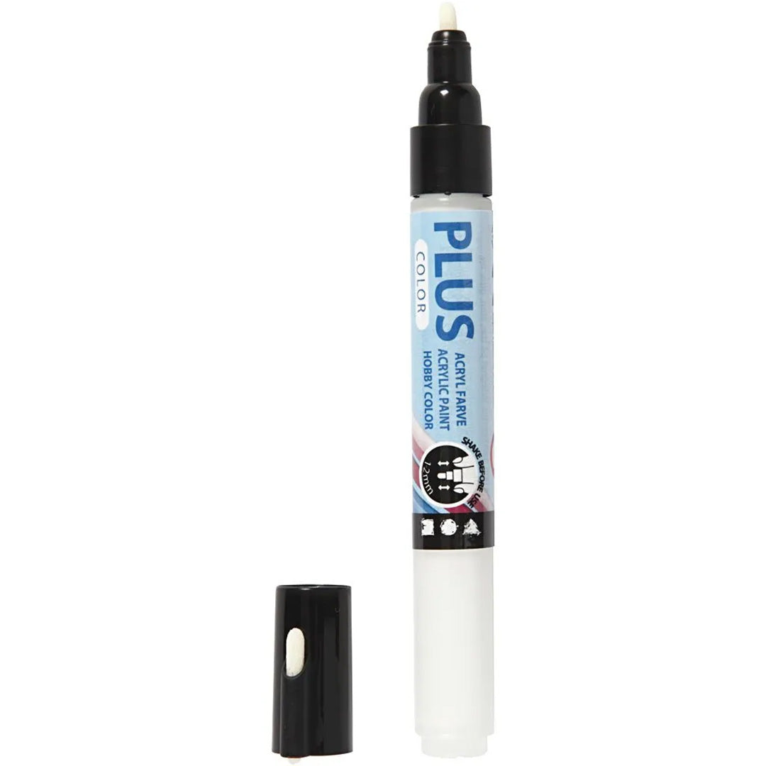 Plus color verfmarker 1-2 mm - off-white