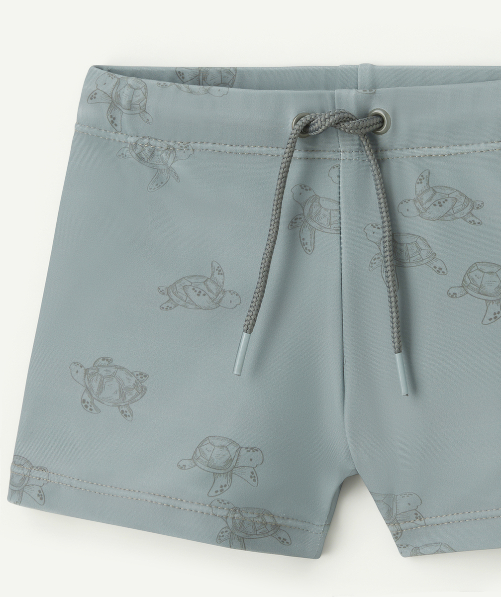 LITTLE DUTCHshort de bain bébé garçon kaki avec imprimé tortues