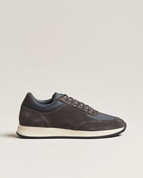 Myrqvist Stensund Running Sneaker Dark Grey Suede