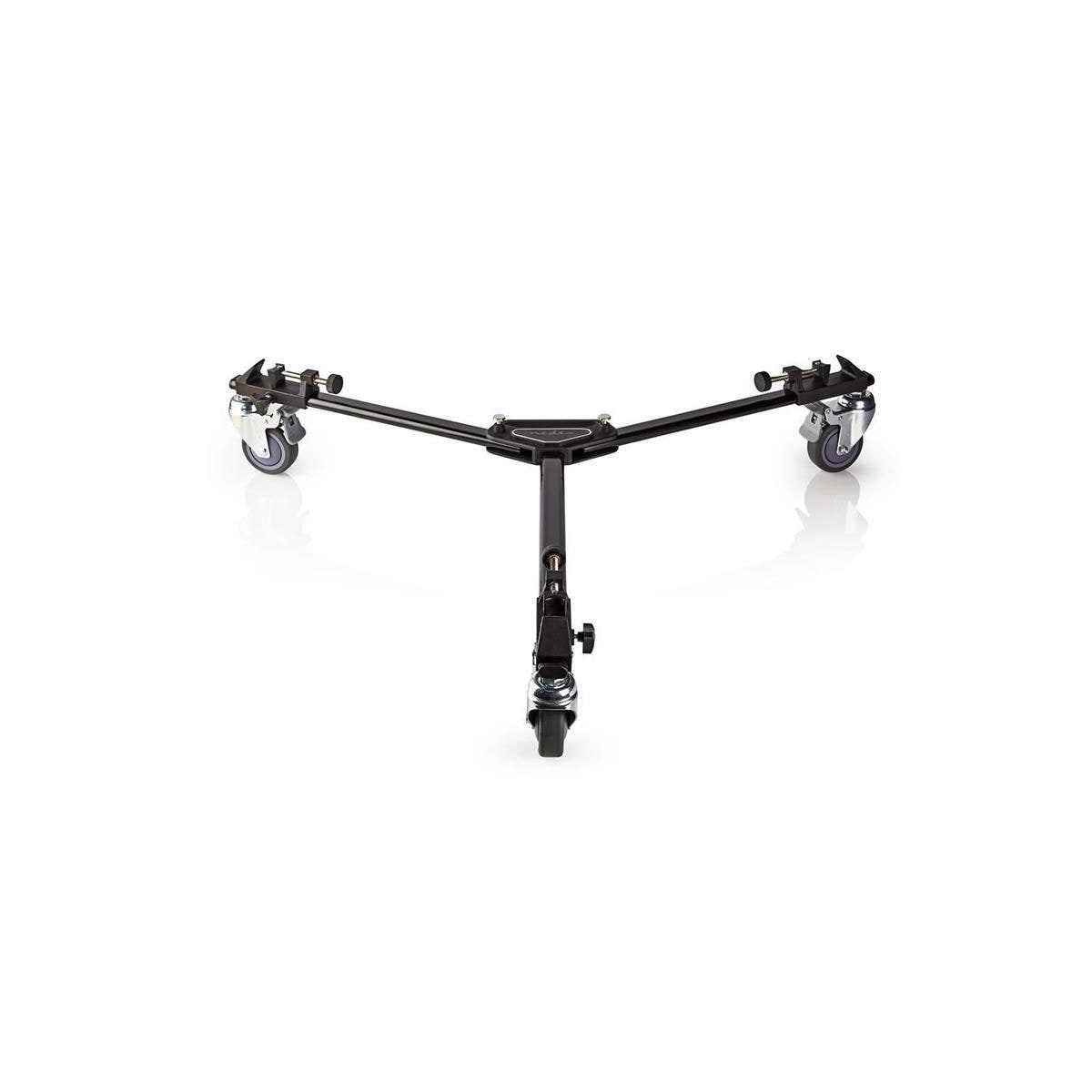 Nedis tripod Dolly | Maksimal lastekapasitet: 20.0 kg | Tripod diameter område: 29.0 mm | Reiseveske inkludert | Benlås | Aluminium | Sort
