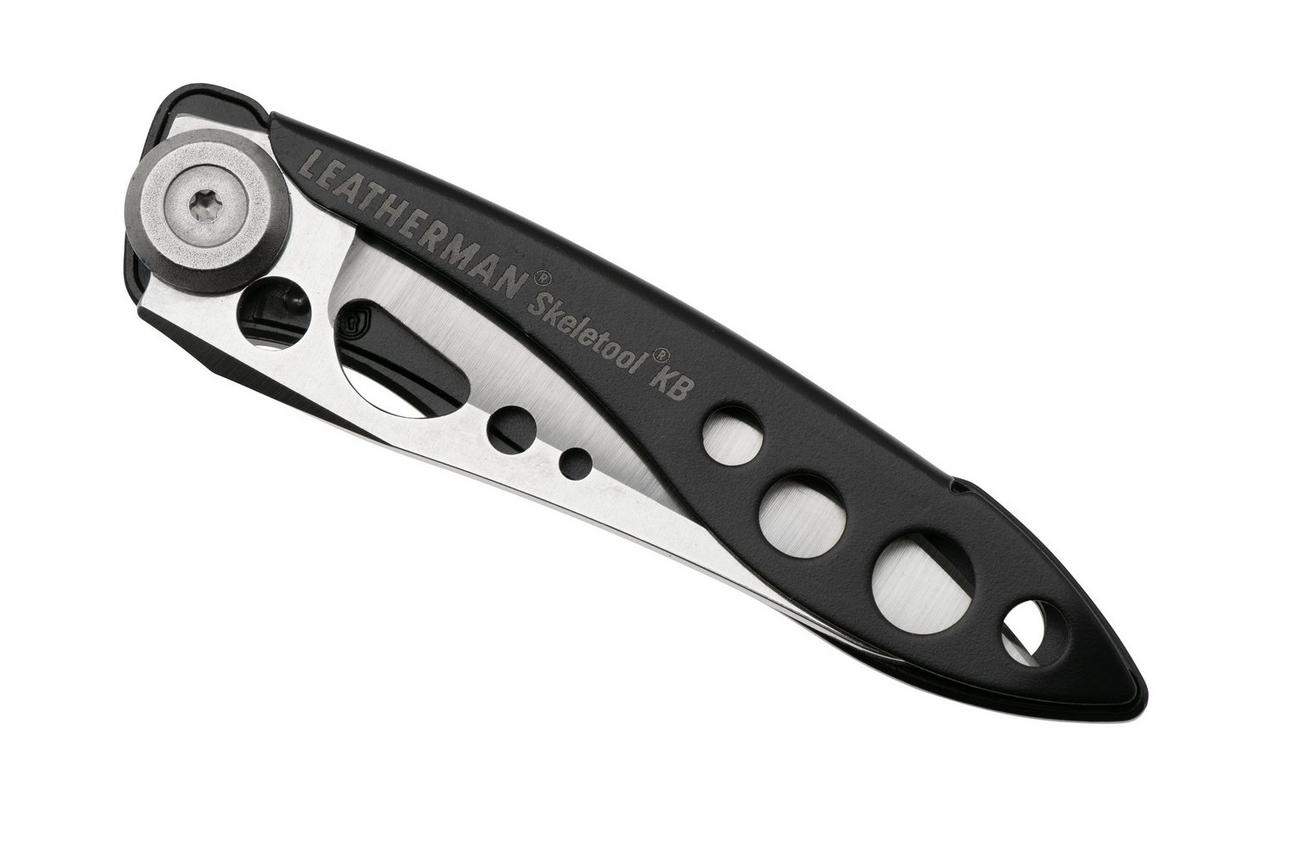 Leatherman Skeletool Knife KB zakmes plain edge, zwart 832385