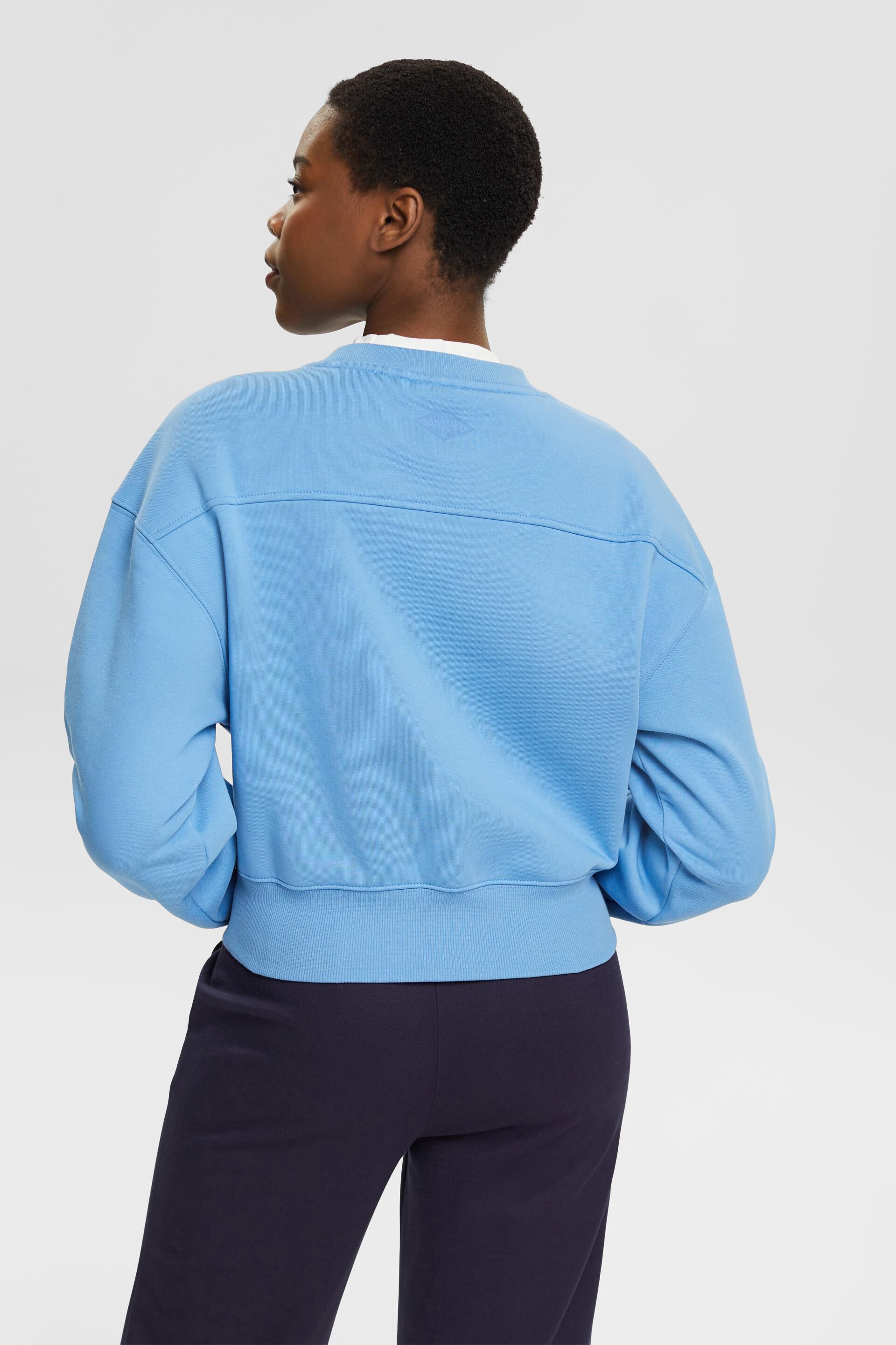 En matière recyclée le sweat-shirt court