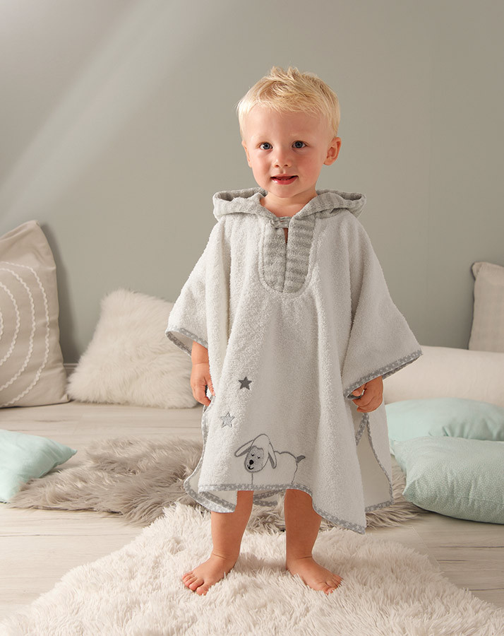 Badeponcho SCHAF STANLEY in weiß