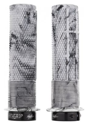 Paire de Grips DMR DeathGrip Thin Avec Flanges Snow Camo