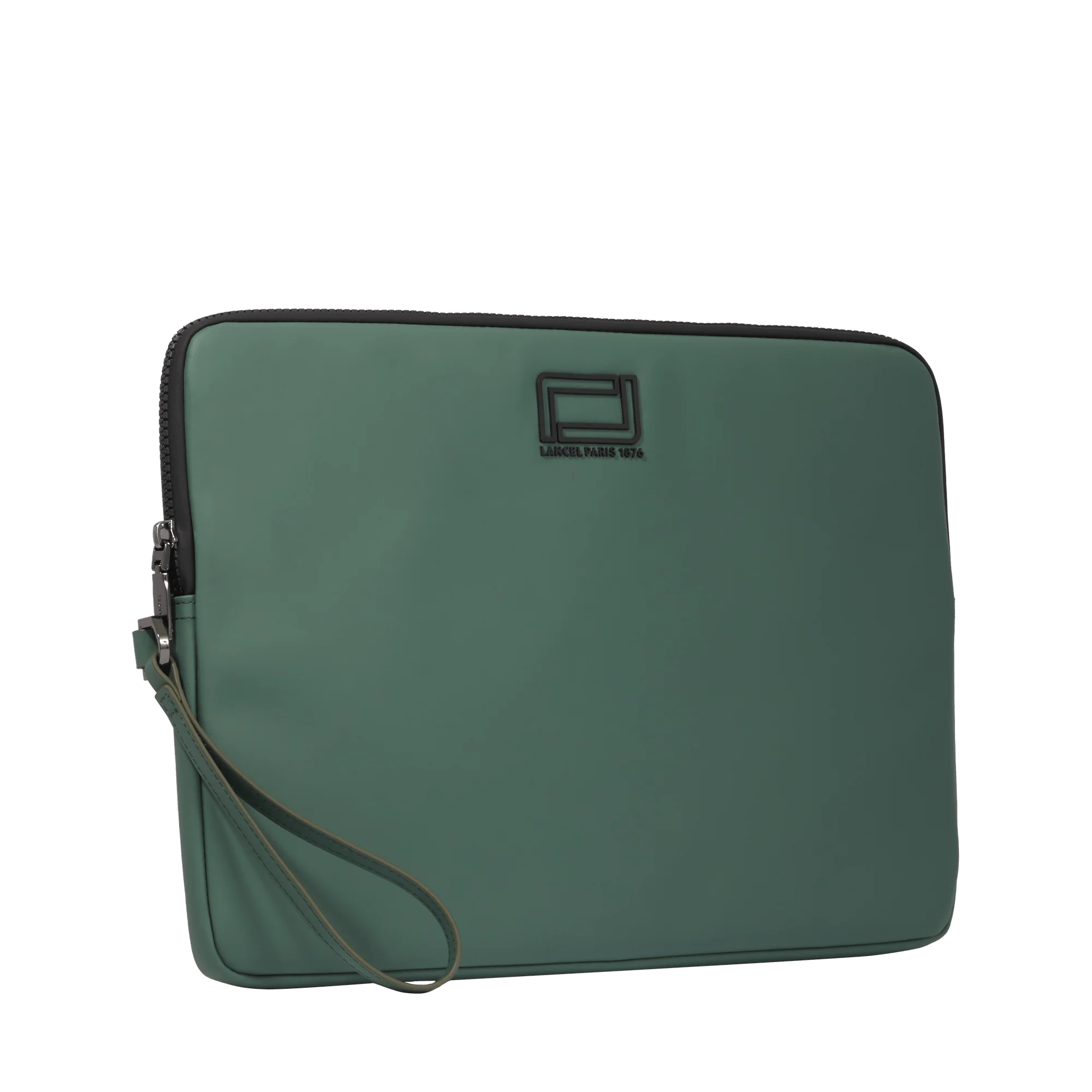 14’ computer zipped pouch Victor de Lancel-Jade Fonce