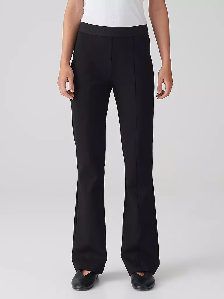 OPUS Hose Flared Fit ERJA SPORTY schwarz