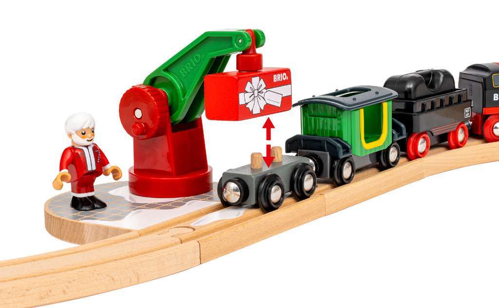 BRIO Spiel Batterie-Dampflok Weihnachts-Set