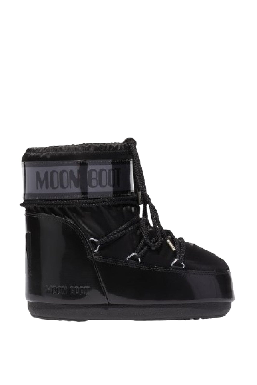Moon Boot Icon Low Glance Black Satin