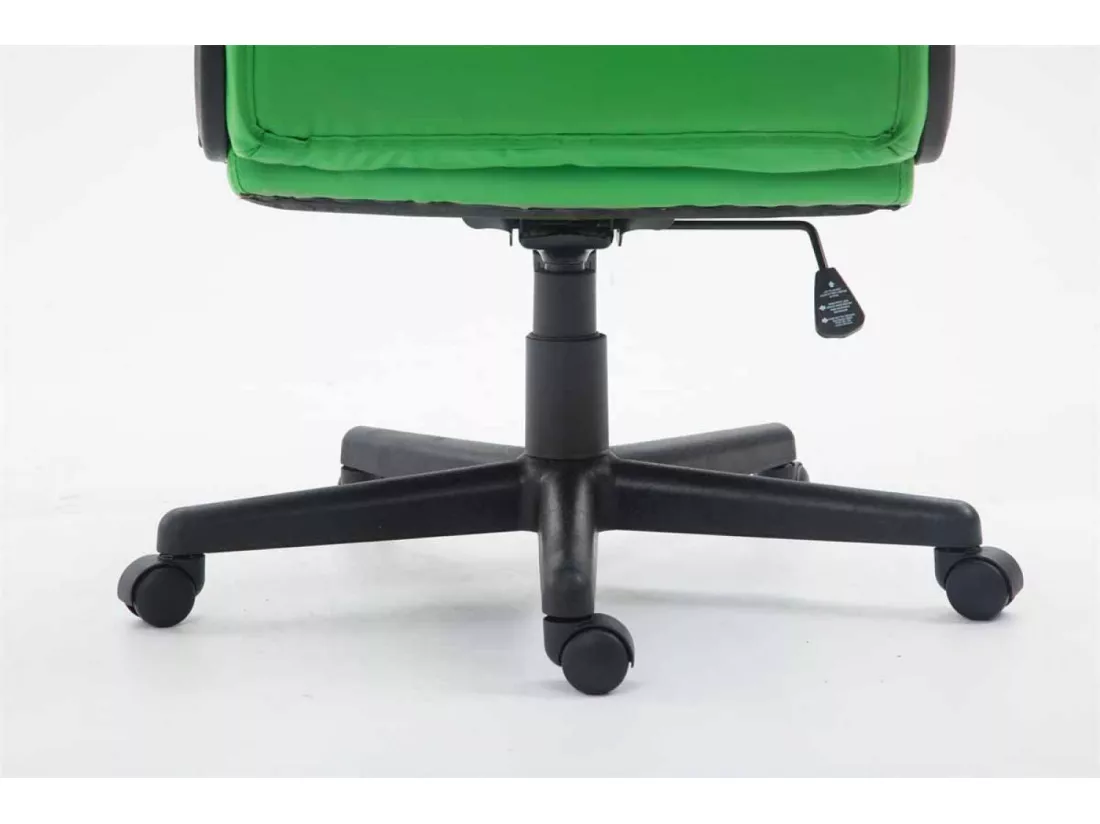 Chaise de bureau - Similicuir & Noir - Vert - XL Sparta