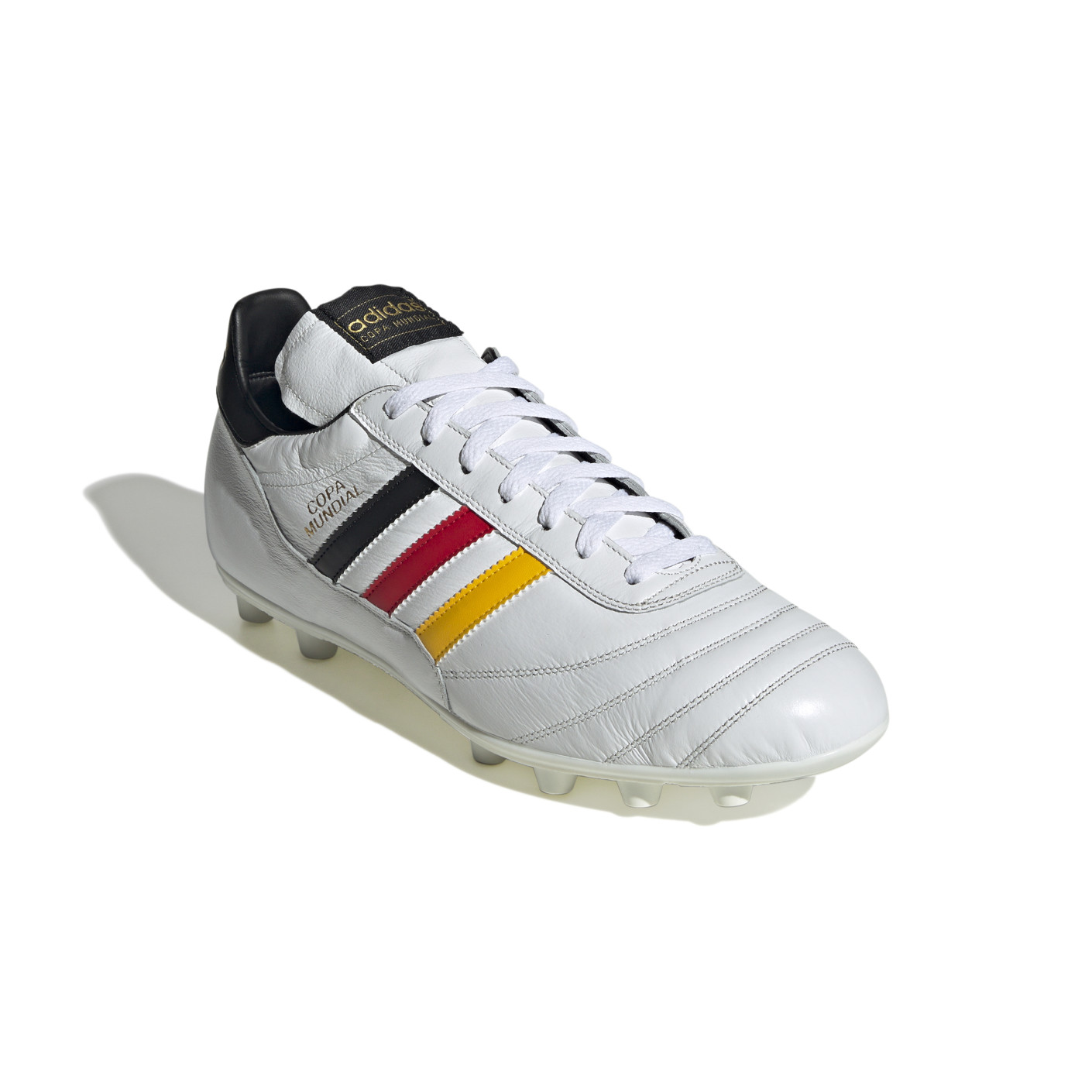Adidas Copa Mundial Duitsland Gras Voetbalschoenen (FG) Wit Zwart Rood Geel