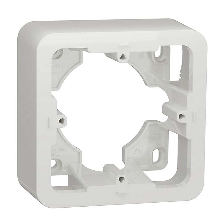 Cadre saillie 1 module saillie Schneider Electric Unica Pro blanc
