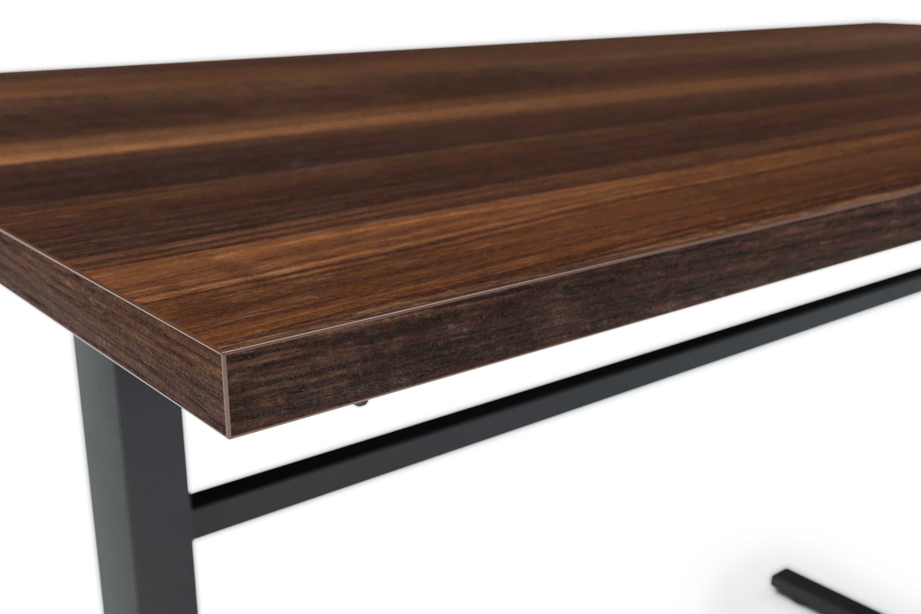 Stehpult manuell höhenverstellbar braun/schwarz 120 x 60 cm