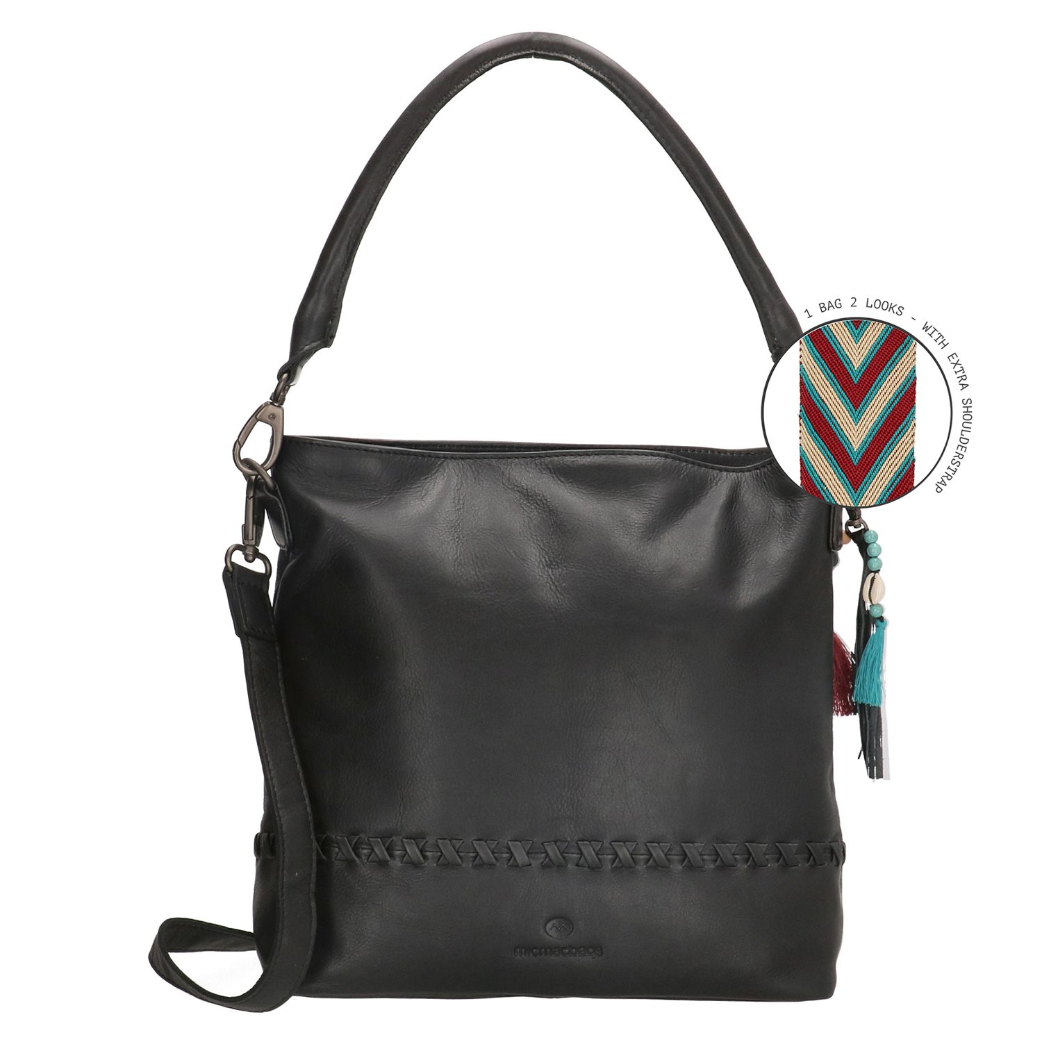 Micmacbags Friendship Schoudertas zwart