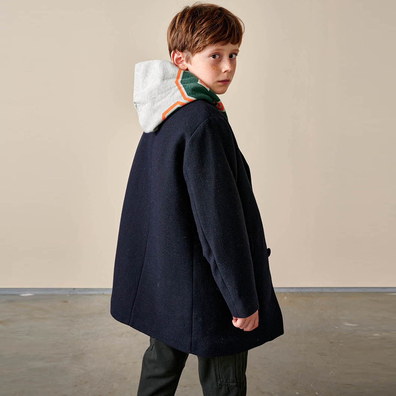 Bellerose Manteau en Laine mélangée Charles bleu nuit