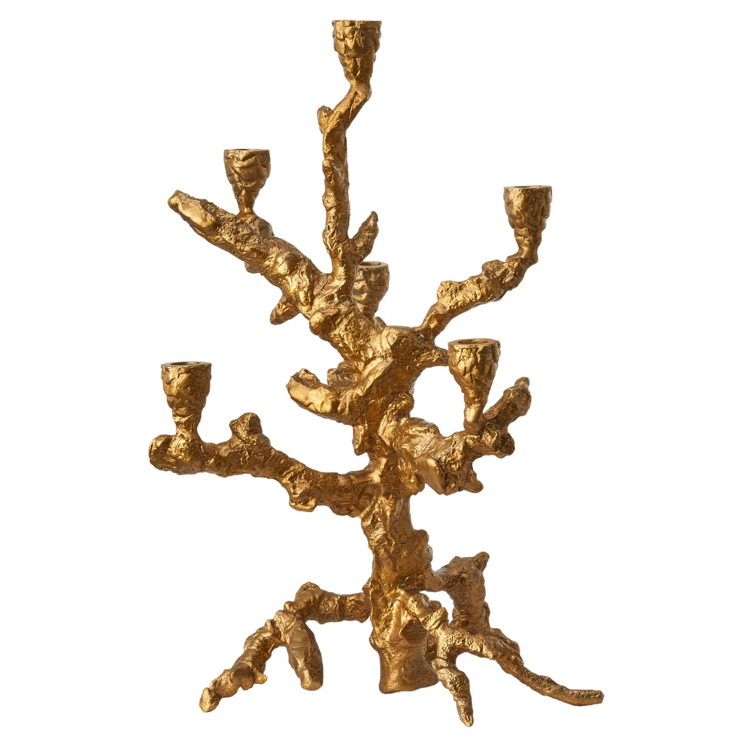 POLSPOTTEN  Apple Tree lysestage - guldfarvet