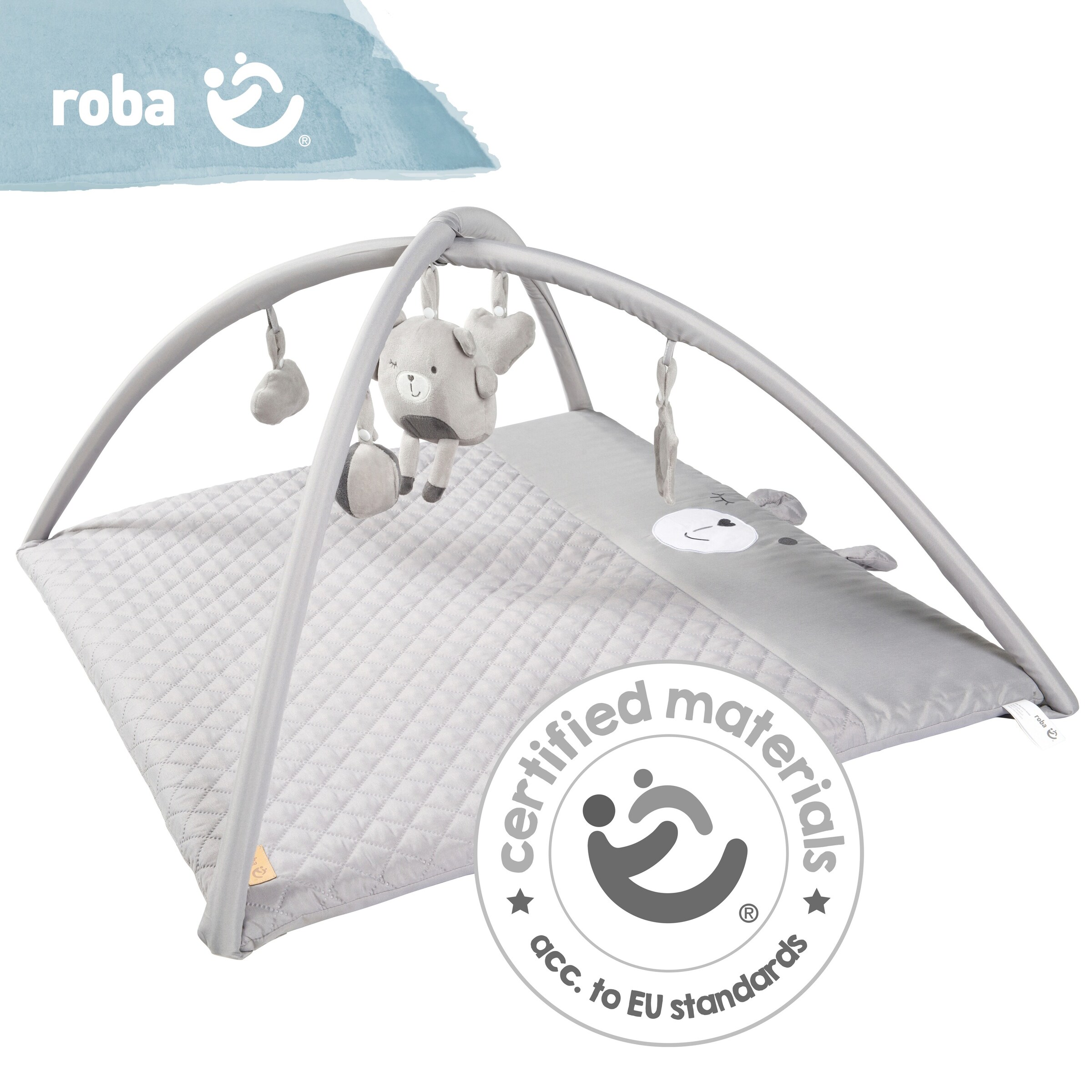 roba Krabbeldecke mit Spielbogen roba Style grau