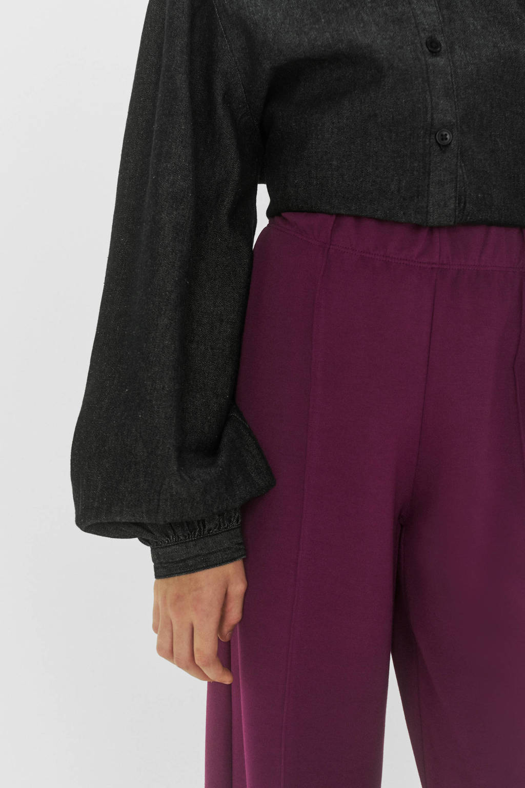 Me & My Monkey wide leg broek Ruth burgundy