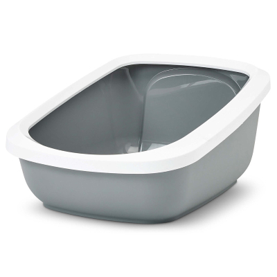 Savic Katzentoilette Aseo Jumbo weiss-grau 67.5x48.5x29cm