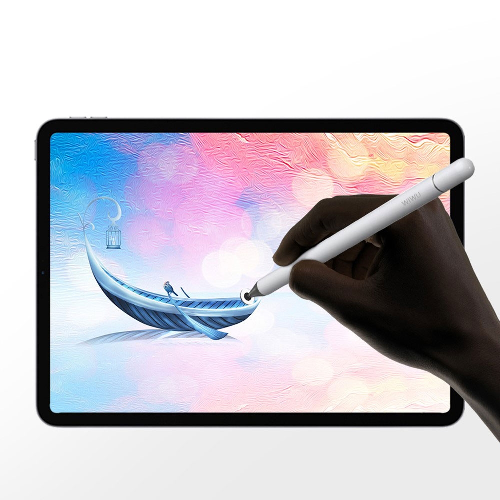 Pencil One 2in1 Passiver Kapazitiver Stylus Touch Pen   Kugelschreiber (iOS / Android / Windows) - Weiss