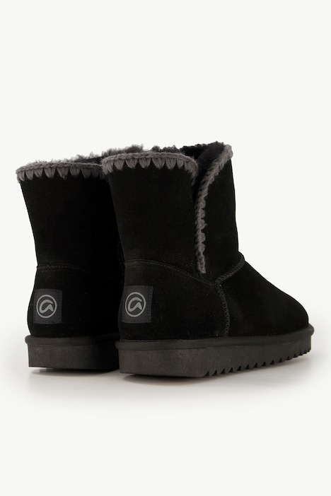 Ara Lammfell-Boots, Veloursleder, Stickerei, Weite H