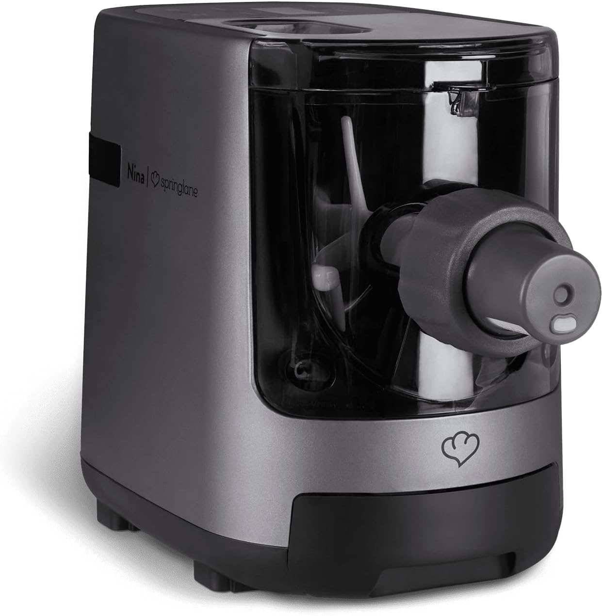 SPRINGLANE Elektrische Nudelmaschine Nina, vollautomatisch, Pastamaker mit Wiegefunktion inkl. 7 Nudeleinsätzen, Rezeptheft