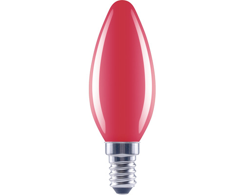 FLAIR LED kaarslamp C35 E14/2W rood