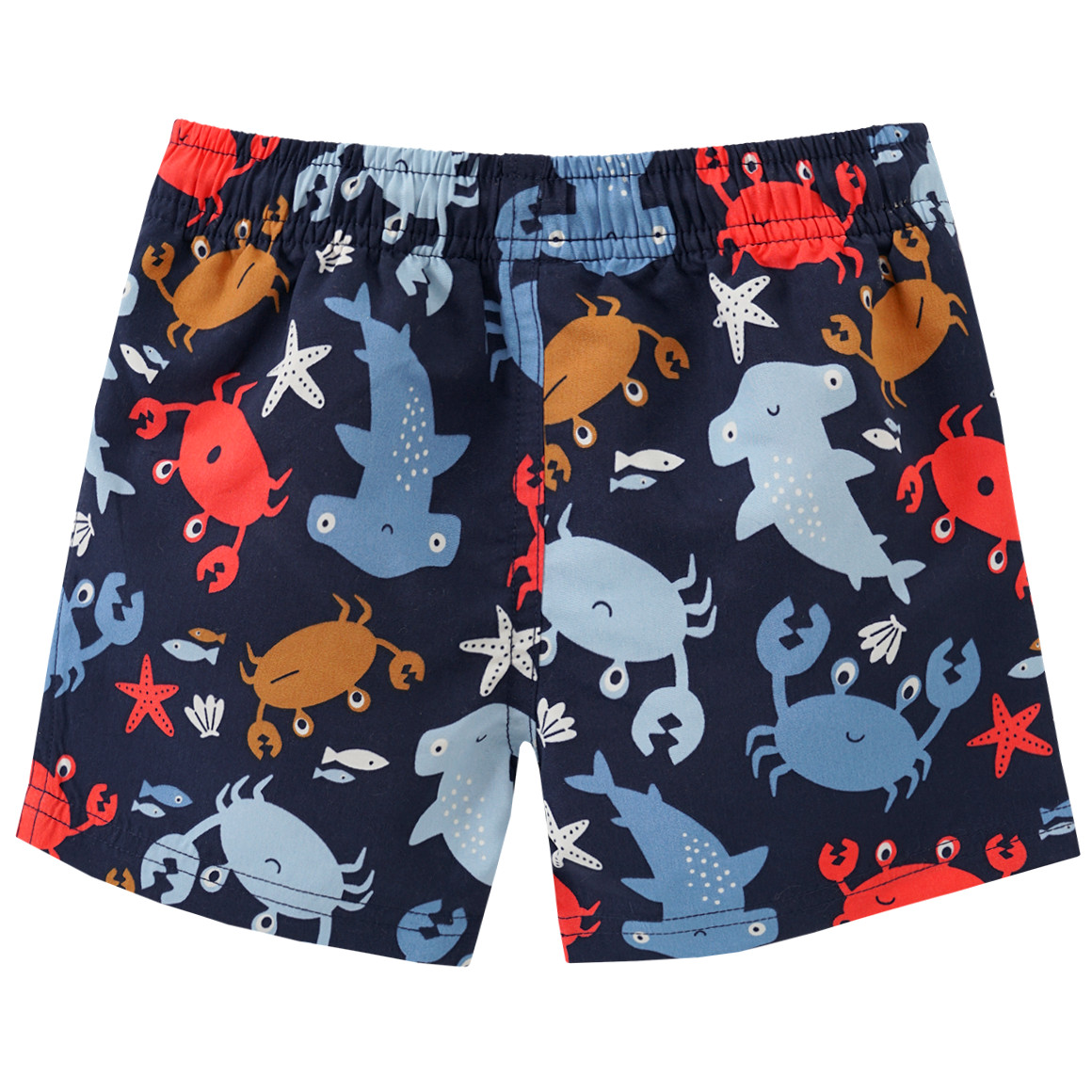 Topomini Baby UV-Badehose mit Allover-Print UPF60 dunkelblau