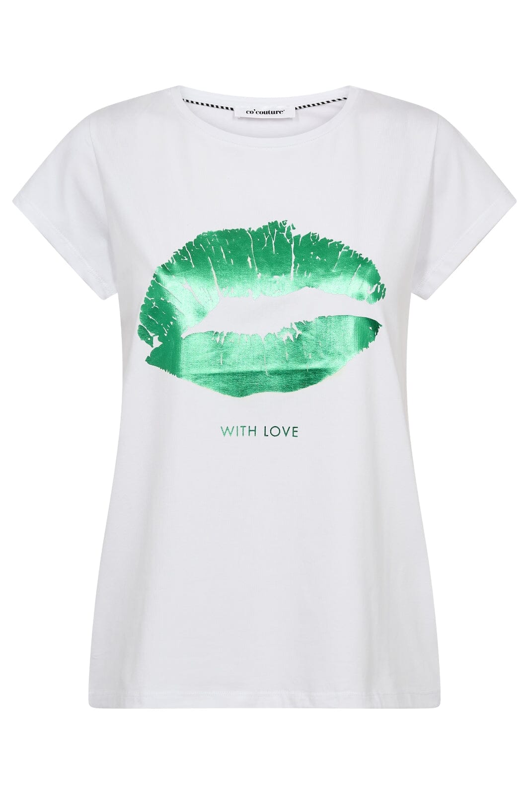 Co´Couture The Kisscc Tee 33100 40034 whitegreen