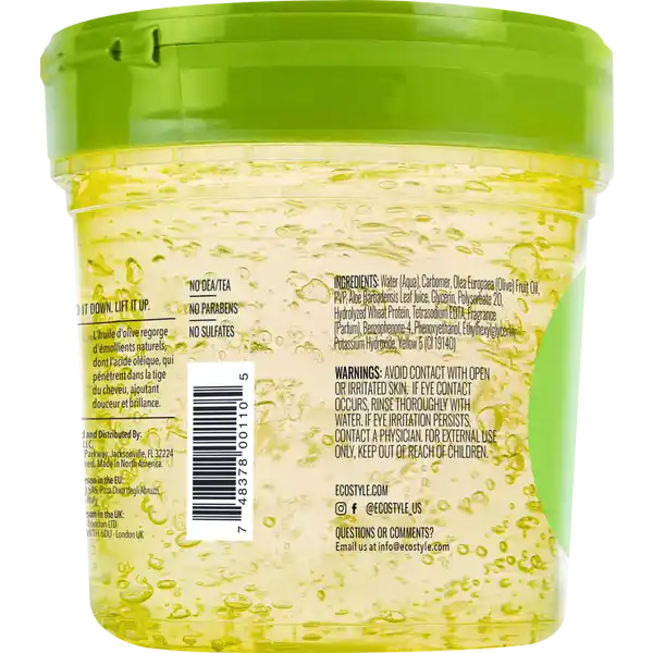 Olive Oil Styling Gel - green