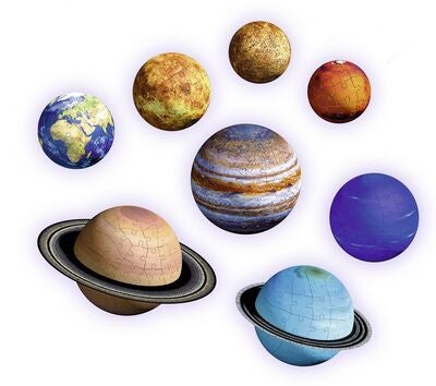 Ravensburger Solar System 3D-Puslespill 27, 54, 72, 108 Brikker
