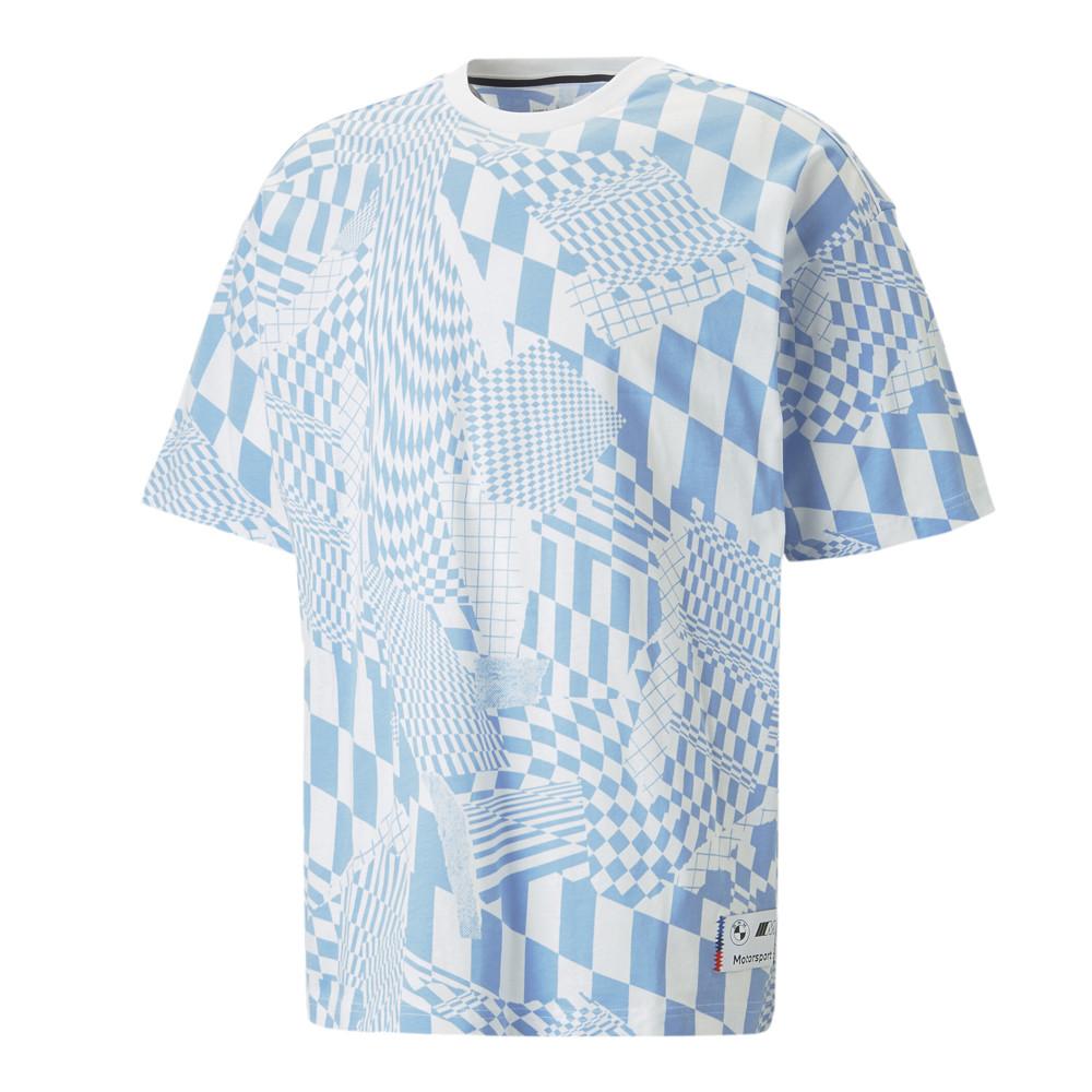 Puma T-shirt Bleu/Blanc Homme Puma Bmw Mms Stat