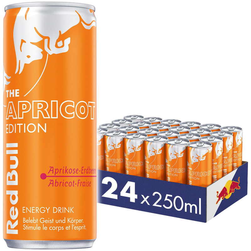 Red Bull Apricot Edition, 25 cl, 24 Stück