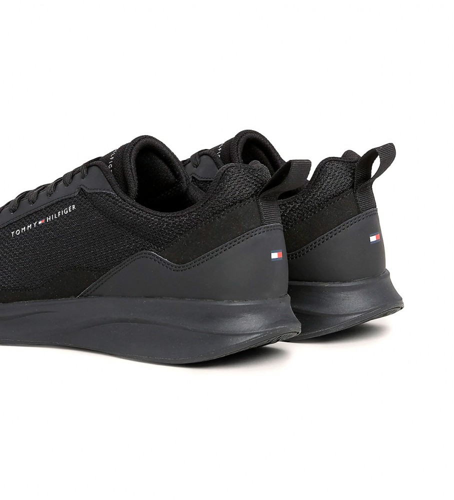 Tênis Tommy Hilfiger estilo corrida leve, preto