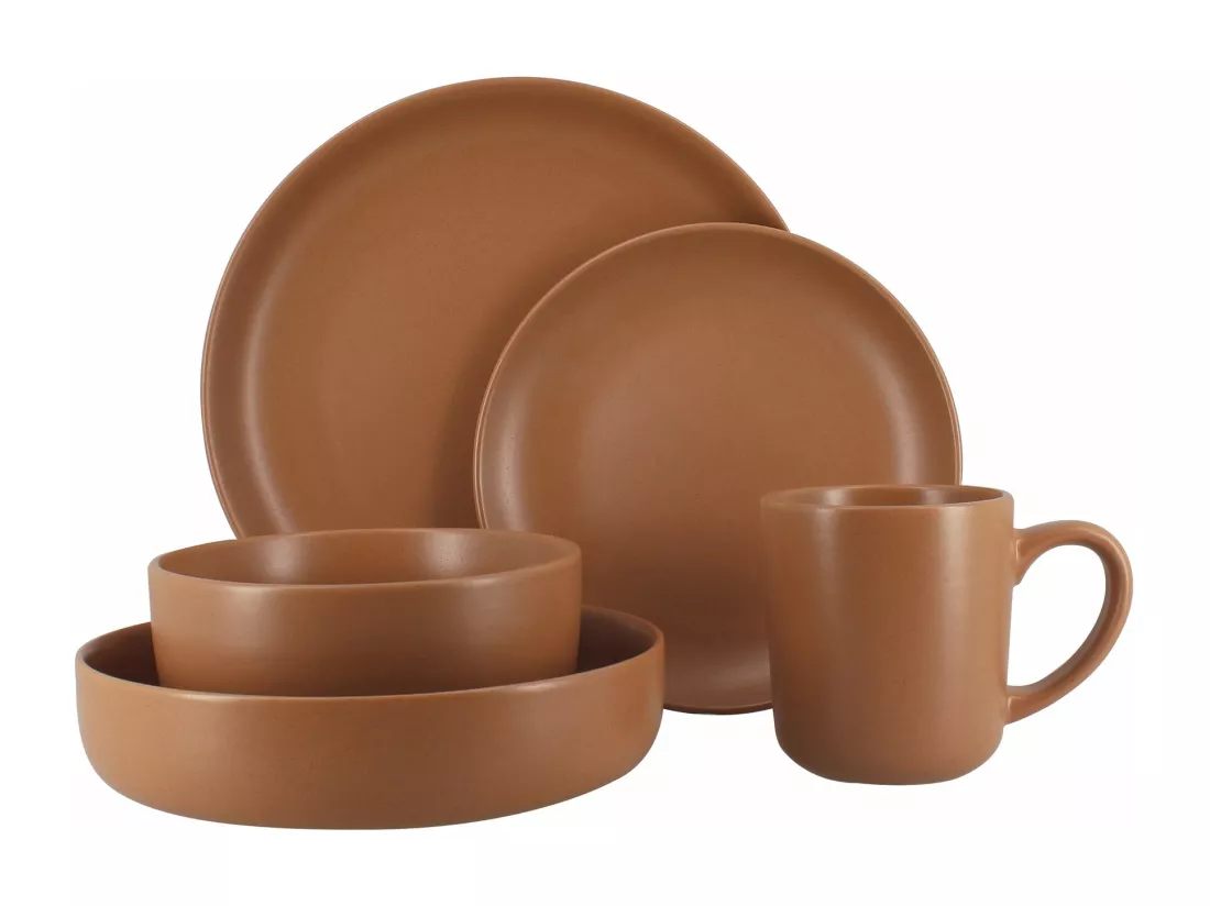 Novastyl - Lot 6 Mugs Arita 38cl En Gres Marron