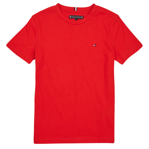 Tommy Hilfiger - ESSENTIAL COTTON TEE S/S - Rouge