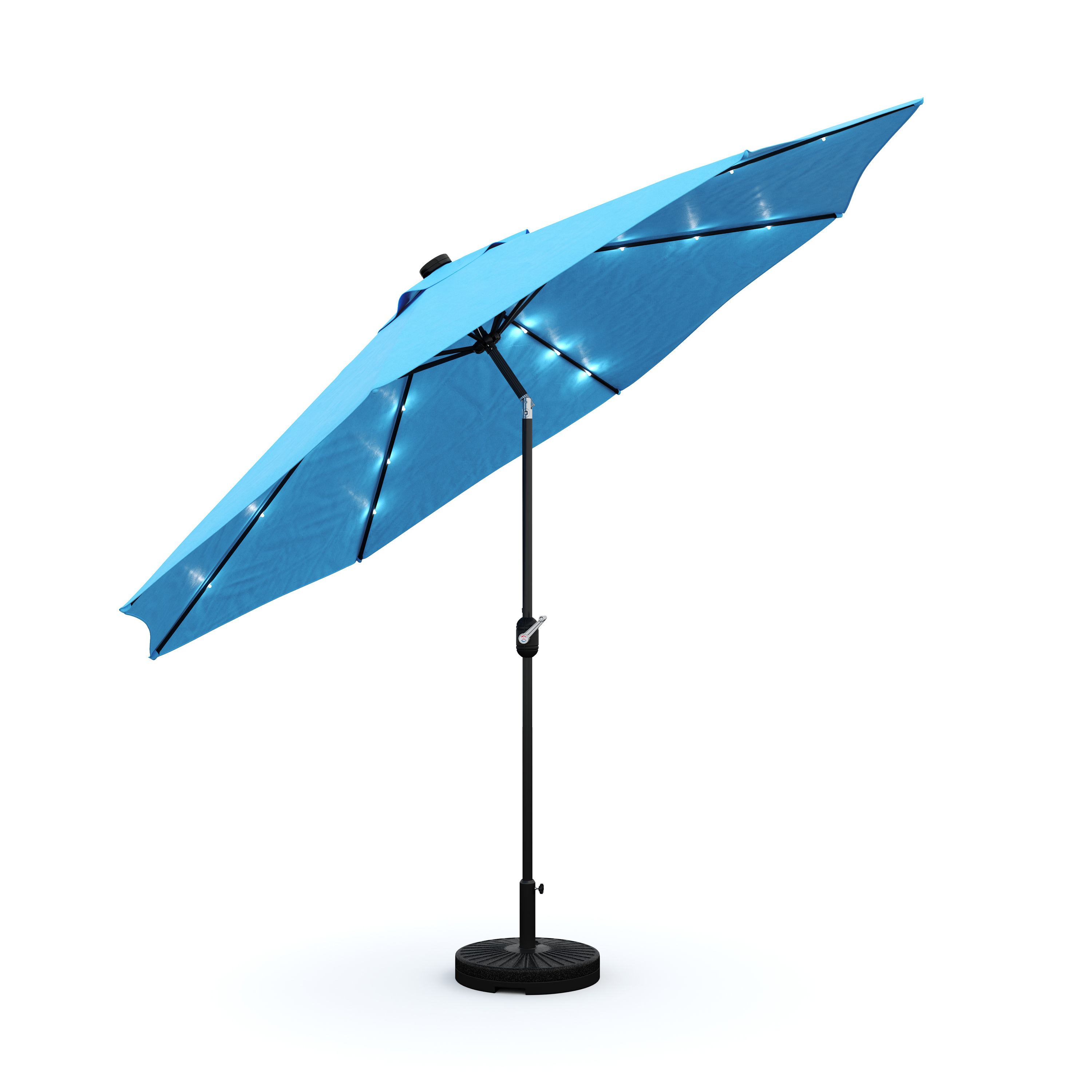 Sonnenschirm VAY mit LED 300 cm blau