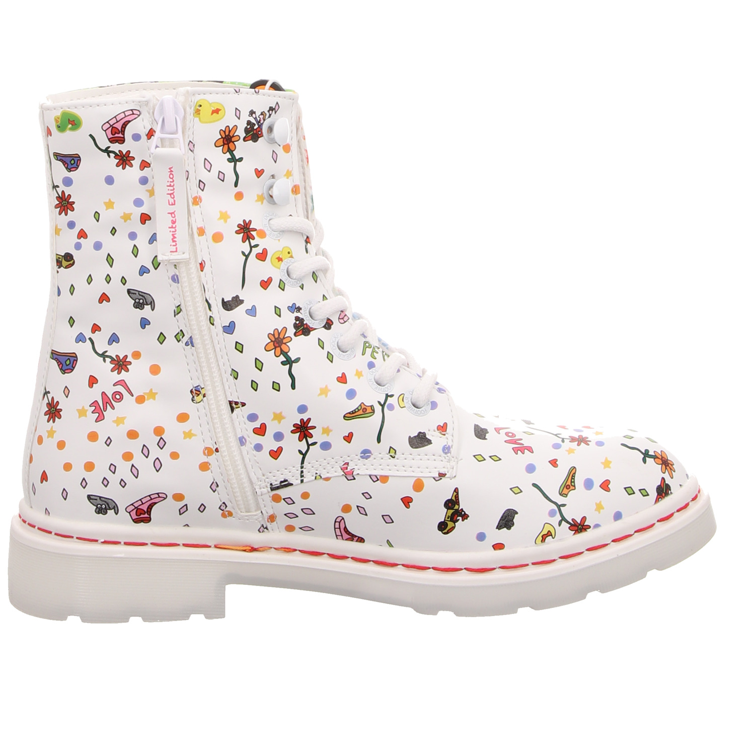 Dockers Knöchelschnürer weiss/weiss kombi
