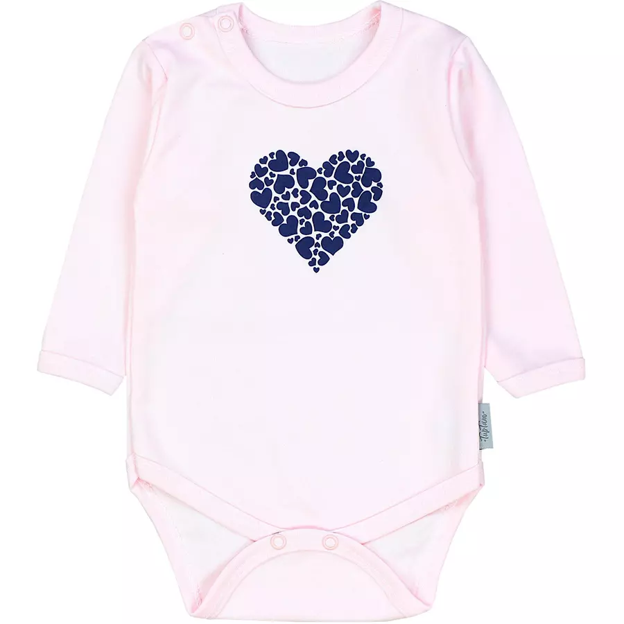 TupTam Baby Bekleidungsset Langarmbody Hose Mütze3 teilig rosa Modell 1