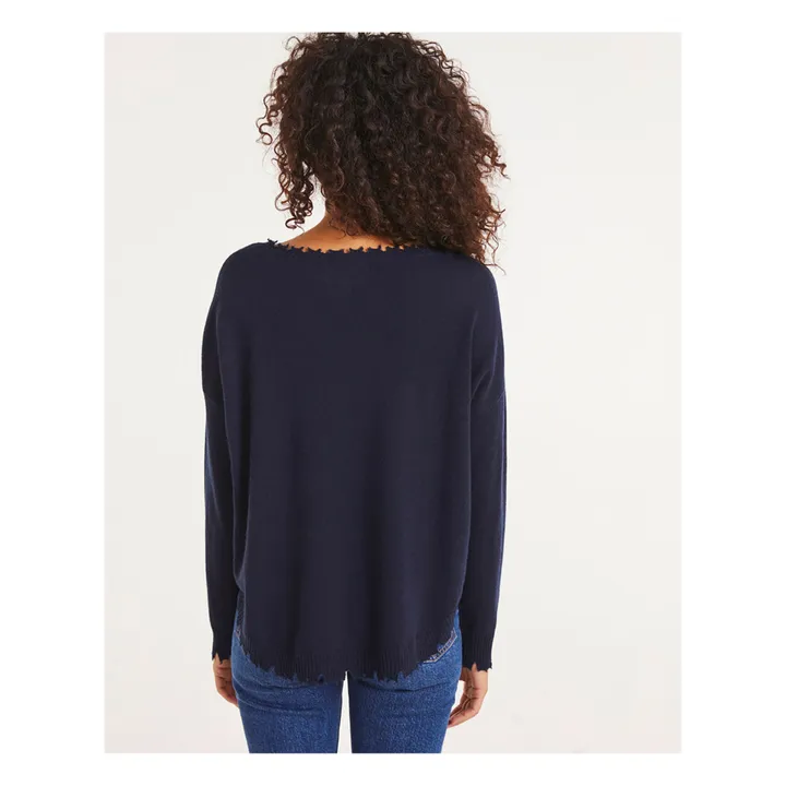 Kujten Pull Mela Cachemire | Bleu marine