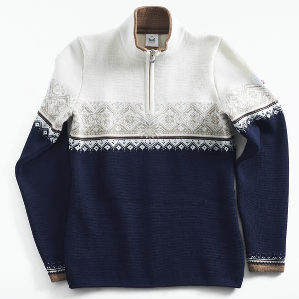 Pull DALE OF NORWAY MORITZ F SWEATER NAVY BRONZE BEIGE OFFWHITE