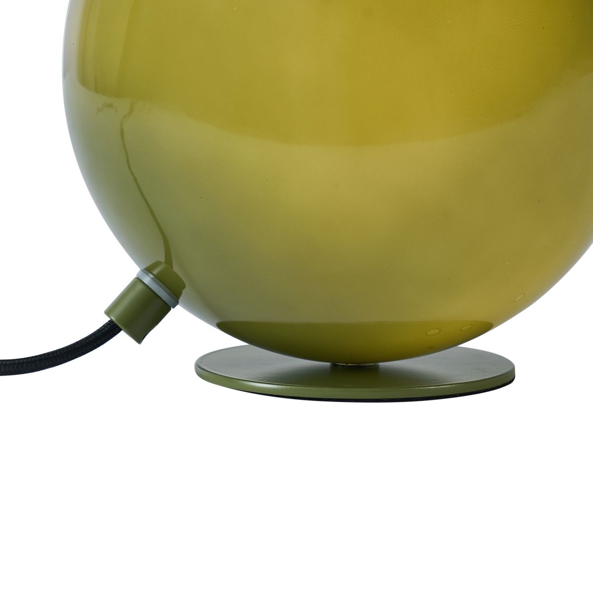 Retro tafellamp groen met glas - Mabel
