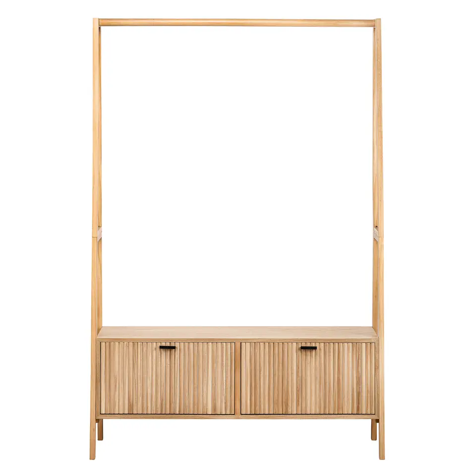 Massief houten garderobe/kledingrek