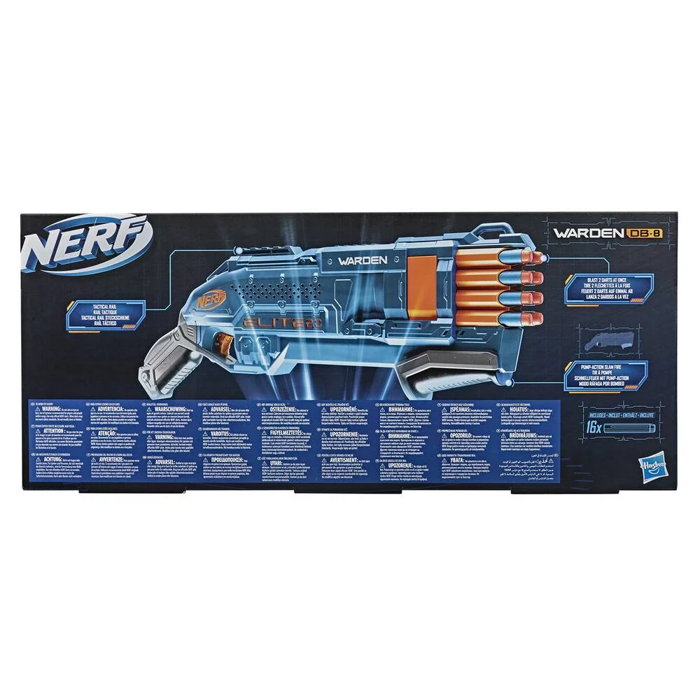 NERF ELITE 2.0 WARDEN DB 8